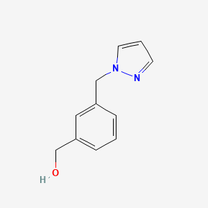 molecular formula C11H12N2O B1317341 [3-(1H-吡唑-1-基甲基)苯基]甲醇 CAS No. 78425-12-4