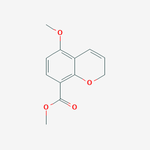 molecular formula C12H12O4 B13173414 methyl 5-methoxy-2H-chromene-8-carboxylate CAS No. 1221723-14-3