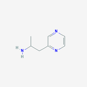 B1317342 1-(Pyrazin-2-yl)propan-2-amine CAS No. 885275-33-2