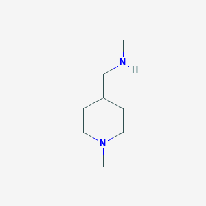 B1317344 N-Methyl-1-(1-methylpiperidin-4-yl)methanamine CAS No. 405928-19-0