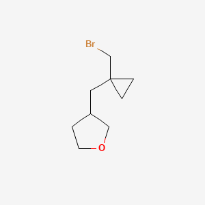 3-{[1-(Bromomethyl)cyclopropyl]methyl}oxolane