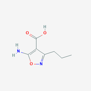 5-Amino-3-propyl-1,2-oxazole-4-carboxylic acid