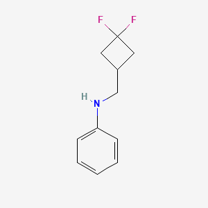 N-[(3,3-Difluorocyclobutyl)methyl]aniline