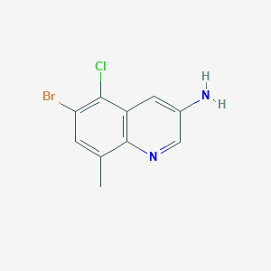 6-Bromo-5-chloro-8-methylquinolin-3-amine