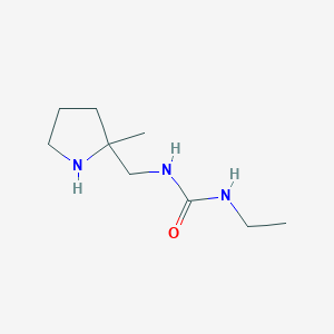 molecular formula C9H19N3O B13173512 3-Ethyl-1-[(2-methylpyrrolidin-2-yl)methyl]urea 