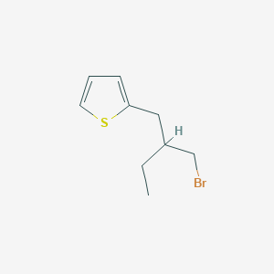 2-[2-(Bromomethyl)butyl]thiophene