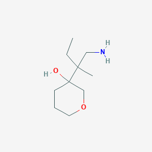 3-(1-Amino-2-methylbutan-2-yl)oxan-3-ol