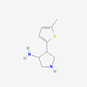 4-(5-Methylthiophen-2-yl)pyrrolidin-3-amine