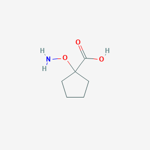 molecular formula C6H11NO3 B13173525 1-(Aminooxy)cyclopentane-1-carboxylic acid 