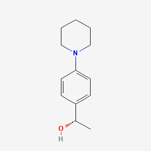 (1S)-1-(4-piperidin-1-ylphenyl)ethanol