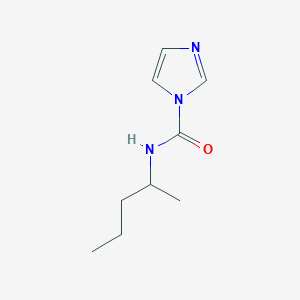 molecular formula C9H15N3O B13173551 N-(Pentan-2-yl)-1H-imidazole-1-carboxamide 