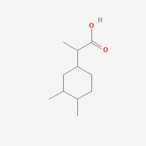 molecular formula C11H20O2 B13173566 2-(3,4-Dimethylcyclohexyl)propanoic acid 