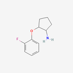 2-(2-Fluorophenoxy)cyclopentan-1-amine