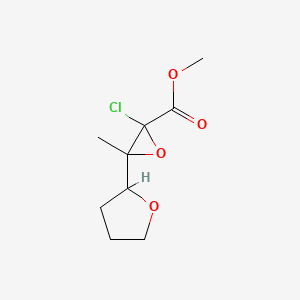 Methyl 2-chloro-3-methyl-3-(oxolan-2-yl)oxirane-2-carboxylate