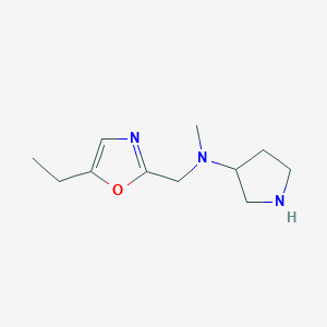 N-[(5-ethyl-1,3-oxazol-2-yl)methyl]-N-methylpyrrolidin-3-amine