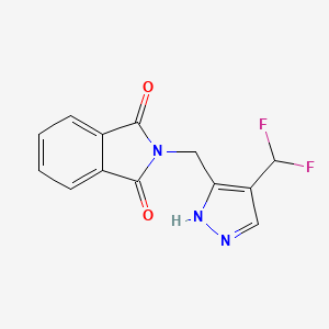 2-{[4-(difluoromethyl)-1H-pyrazol-3-yl]methyl}-2,3-dihydro-1H-isoindole-1,3-dione