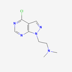 (2-(4-Chloro-1H-pyrazolo[3,4-D]pyrimidin-1-YL)ethyl)dimethylamine