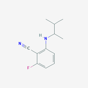 2-Fluoro-6-[(3-methylbutan-2-yl)amino]benzonitrile