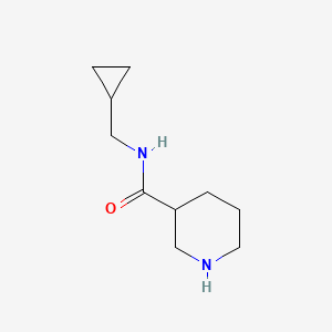 molecular formula C10H18N2O B13173788 N-(Cyclopropylmethyl)piperidine-3-carboxamide 