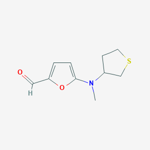 5-[Methyl(thiolan-3-yl)amino]furan-2-carbaldehyde