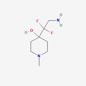 4-(2-Amino-1,1-difluoroethyl)-1-methylpiperidin-4-ol