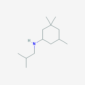 3,3,5-trimethyl-N-(2-methylpropyl)cyclohexan-1-amine