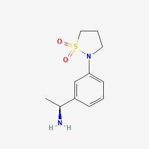 2-{3-[(1S)-1-aminoethyl]phenyl}-1,2-thiazolidine-1,1-dione