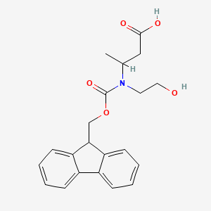 3-{[(9H-fluoren-9-ylmethoxy)carbonyl](2-hydroxyethyl)amino}butanoic acid