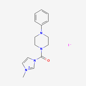 3-Methyl-1-(4-phenylpiperazine-1-carbonyl)-1H-imidazol-3-ium iodide