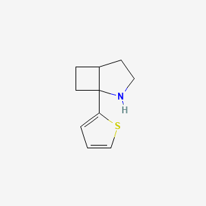 molecular formula C10H13NS B13173900 1-(Thiophen-2-yl)-2-azabicyclo[3.2.0]heptane 