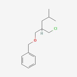 ({[2-(Chloromethyl)-4-methylpentyl]oxy}methyl)benzene