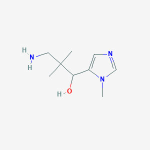 3-amino-2,2-dimethyl-1-(1-methyl-1H-imidazol-5-yl)propan-1-ol