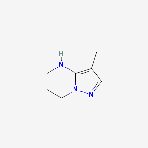 molecular formula C7H11N3 B13173938 3-methyl-4H,5H,6H,7H-pyrazolo[1,5-a]pyrimidine 