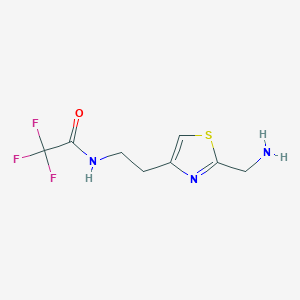 N-{2-[2-(aminomethyl)-1,3-thiazol-4-yl]ethyl}-2,2,2-trifluoroacetamide