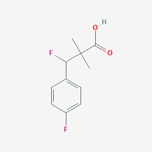 3-Fluoro-3-(4-fluorophenyl)-2,2-dimethylpropanoic acid