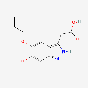 2-(6-methoxy-5-propoxy-1H-indazol-3-yl)acetic acid