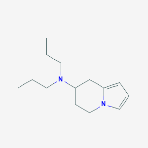 B131740 N,N-dipropyl-5,6,7,8-tetrahydroindolizin-7-amine CAS No. 140848-65-3