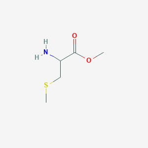 molecular formula C5H11NO2S B13174015 Methyl 2-amino-3-(methylsulfanyl)propanoate 