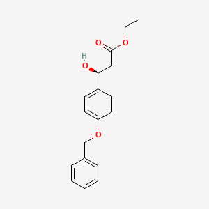 ethyl (3S)-3-[4-(benzyloxy)phenyl]-3-hydroxypropanoate