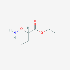 molecular formula C6H13NO3 B13174046 Ethyl 2-(aminooxy)butanoate 