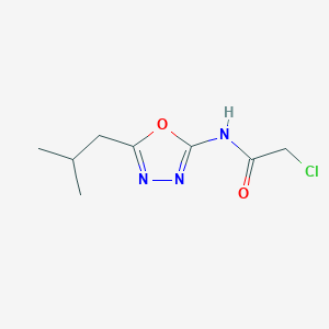 2-chloro-N-[5-(2-methylpropyl)-1,3,4-oxadiazol-2-yl]acetamide