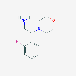B1317407 2-(2-Fluoro-phenyl)-2-morpholin-4-YL-ethylamine CAS No. 927975-34-6
