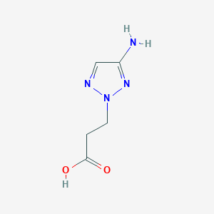 3-(4-Amino-2H-1,2,3-triazol-2-yl)propanoic acid