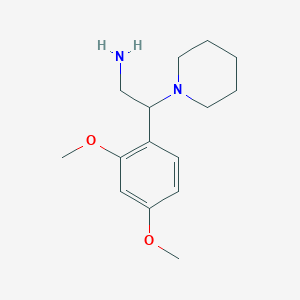 B1317411 2-(2,4-Dimethoxy-phenyl)-2-piperidin-1-yl-ethylamine CAS No. 928001-37-0