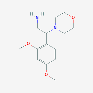 molecular formula C14H22N2O3 B1317412 2-(2,4-二甲氧基-苯基)-2-吗啉-4-基-乙胺 CAS No. 928001-49-4