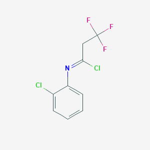 n-(2-Chlorophenyl)-3,3,3-trifluoropropanimidoyl chloride