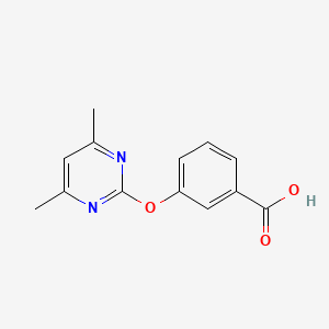 B1317414 3-((4,6-Dimethylpyrimidin-2-yl)oxy)benzoic acid CAS No. 331461-84-8