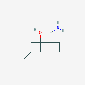 1-[1-(Aminomethyl)cyclobutyl]-3-methylcyclobutan-1-ol