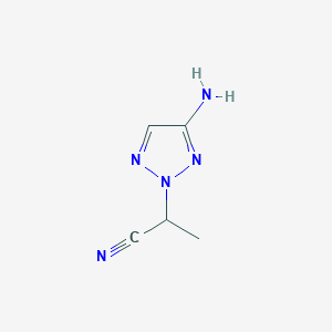 2-(4-Amino-2H-1,2,3-triazol-2-yl)propanenitrile