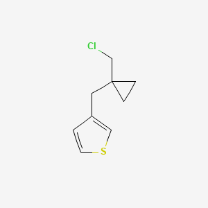 3-([1-(Chloromethyl)cyclopropyl]methyl)thiophene